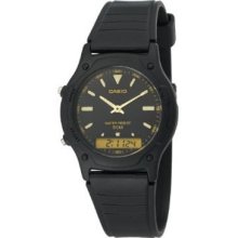 Casio Men S Aw49he-1av Ana-digi Dual Time Watch