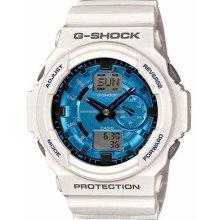 Casio Mens Analog-Digital G-Shock Metallic Blue Face Matte GA150MF-7A