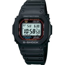 Casio Men's Black Resin G-Shock Digital Dial Multi Band Atomic Tough Solar GWM5610-1