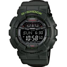 Casio Mens G-Shock G-LIDE LCD Digital Resin Watch - Black Resin Strap - Black Dial - GLS100-3