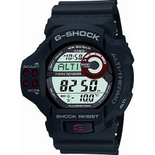 Casio Men's G-Shock Twin Sensor Multi-Functional Black Resin Digital Sport Watch Black - Casio Watches