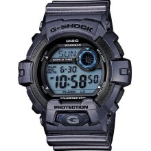 Casio Mens G-Shock Digital Resin Watch - Blue Resin Strap - Blue Dial - G8900SH-2