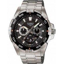 Casio Men's MTD1069D-1AV Silver Stainless-Steel Quartz Watch with