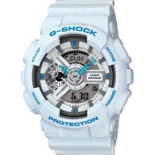 Casio Men's White G-Shock Silver Digital Dial Anti-Magnetic GA110SN-7A