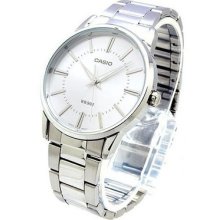 Casio Mtp-1303d-7avef Quartz Analogue White Dial Silver Steel Gents Men's Watch