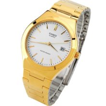 Casio MTP1170N-7A Men's Metal Fashion Gold Tone Standard Analog Watch - Gold - Metal