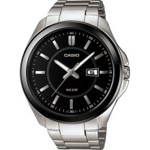 Casio Mtp1318bd-1av Men's Metal Fashion Black Dial Analog Watch