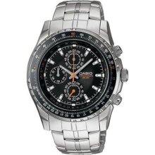 Casio MTP4500D-1A Stainless Steel Chronograph Black Dial ...