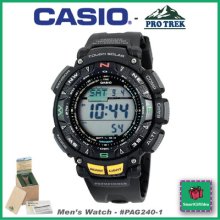 Casio Pro Trek Pathfinder Men's Watch - Triple Sensor Multi-function Pag240-1