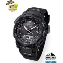 Casio Protrek Prg550-1a1 Triple Sensor Tough Solar Digital Watch.latest Release