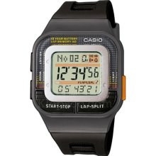 Casio Sdb-100-1Aef Ladies Watch Quartz Digital Multicolour Dial Black Resin Strap