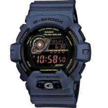 Casio Shock Gr8900nv-2 Navy Resin Band Digital Watch With Black Face