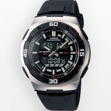 Casio Stainless Steel Analog And Digital Chronograph Watch