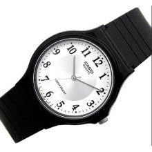 Casio Thin White Analog Watch Mq24-7b3 New 2006