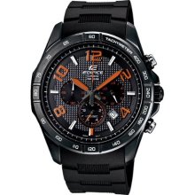 Casio Watch, Men's Chronograph Edifice Black Resin Strap 50x44mm EFR516PB-1A4V