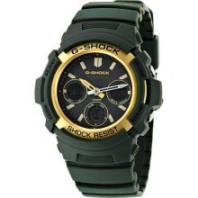 Casio Watch Shock Tough Solar Radio Clock Awg-m100a-3ajf Men