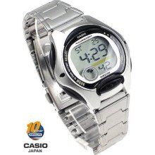 Casio Women's Kids Stainless Steel Digital Dual Time Alarm Watch Lw200d-1a