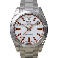 Certified Pre-Owned Rolex Milgauss Steel Mens Watch 116400