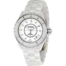 Chanel J12 White Men's & Women's Ceramic Case Automatic Date Watch H1629