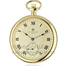 Charles-Hubert 3912g Antique Style Mechanical 17 Jewel Pocket Watch