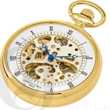 Charles Hubert Gold-Plated Open Face Mechanical Pocket Watch 3802