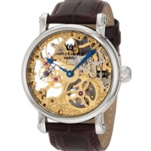 Charles Hubert Premium Collection Skeleton Mechanical Hand Wind Watch #3887-A