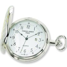 Charles Hubert Two-tone White Dial Pocket Watch