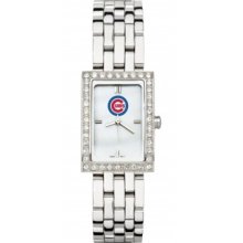 Chicago Cubs Ladies Allure Stainless Steel Watch Bracelet