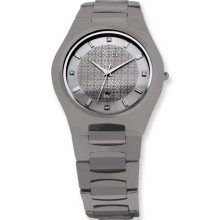 Chisel Mens Chisel Tungsten/Silver-tone Dial 37 mm Watch TPW21