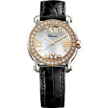 Chopard Happy Sport Round 30mm Steel/Rose Gold Watch 278509-6006