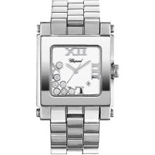 Chopard Happy Sport Square Medium Steel Watch 278496-3002