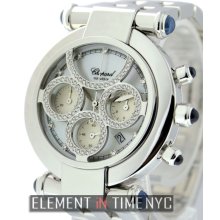 Chopard Imperiale Chronograph 18k White Gold Factory Diamonds