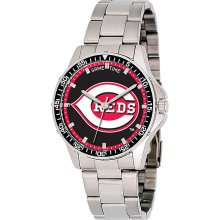 Cincinnati Reds Coach Series Stainless Steel Watch