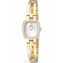 Citizen Crystal Silhouette Bangle Style Bracelet Gold-Tone EW9932-51A