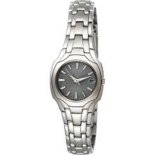 Citizen Eco Drive Ew1250-54a Ladies Stainless Steel Case Date Watch