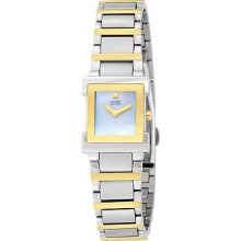 Citizen Eco-drive Ladies Wristwatch Water-resistant Mother-of-pearl 2-tone