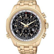 Citizen Eco-Drive Perpetual Alarm Chronograph Mens Watch BL5403-54E