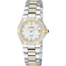 Citizen Eco-drive Riva Ew0894-57d Ladies Steel Bracelet Diamonds Date Watch