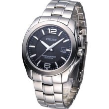 Citizen Gents Eco-drive Perpetual Sapphire Watch Black Bl1240-59e Made In Japan