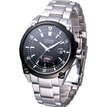 Citizen Gents Eco-drive Sapphire Watch Black Bm5005-69e Made In Japan
