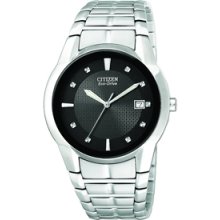 Citizen Men`s Eco Drive Stainless Steel Dress Watch
