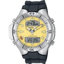 Citizen Promaster Yellow Diver's Depth Meter Rubber Men Watch Jp1060-01x