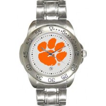 Clemson Tigers Men's Sport ''Game Day Steel'' Watch Sun Time