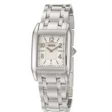 Coach Carlyle Men's Silver Dial Stainless Steel Watch ...