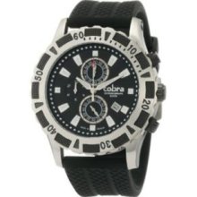 Cobra Mens CO601SB2S2 Douglas Chronograph Sport Analog Black