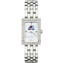 Colorado Avalanche Ladies Allure Watch Stainless Bracelet LogoArt