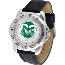 Colorado State Rams Bold Logo Sport Leather Watch