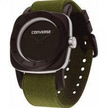 Converse Mens '1908 Super' Black Dial Khaki Strap Designer Watch â€“ Vr022-305