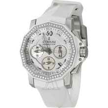 Corum Watches Women's Admiral's Cup Challenger 40 Chrono Diamonds Watch 984-970-47-F379-PN35