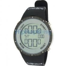 DAILY DEAL All Black Digital Diamond Watch Ice Plus